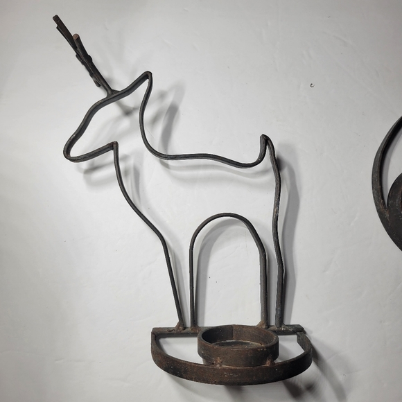 Wrought Iron Deer Candle Holder Decor - Picture 11 of 11